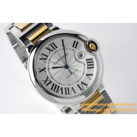 Ballon Bleu De Cartier 42mm YG/SS White Dial AF A2824
