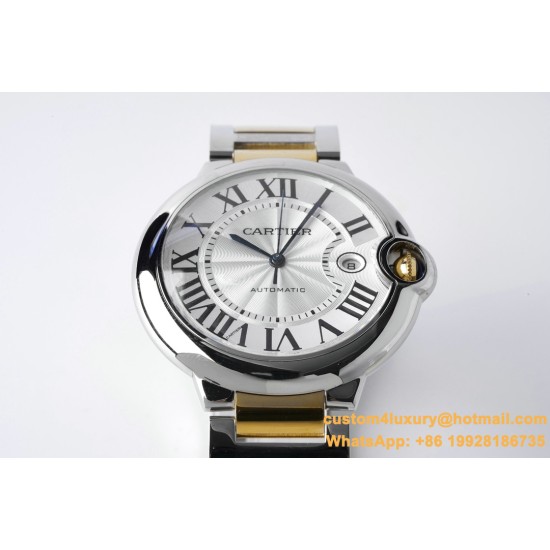 Ballon Bleu De Cartier 42mm YG/SS White Dial AF A2824