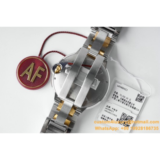 Ballon Bleu De Cartier 42mm YG/SS White Dial AF A2824