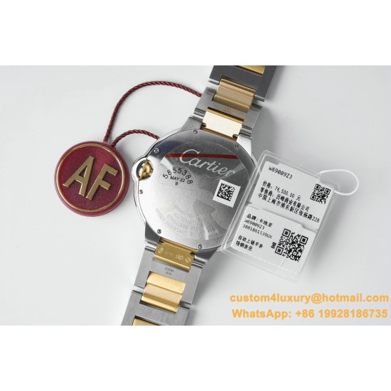 Ballon Bleu De Cartier 42mm YG/SS White Dial AF A2824