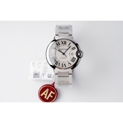 Ballon Bleu De Cartier 42mm SS/SS White Dial AF A2824