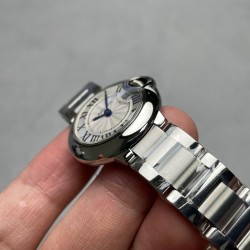 Ballon Bleu Ladies 28mm SS/SS White Dial V6F Qtz