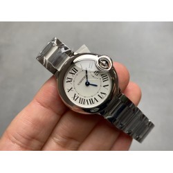 Ballon Bleu Ladies 28mm SS/SS White Dial V6F Qtz