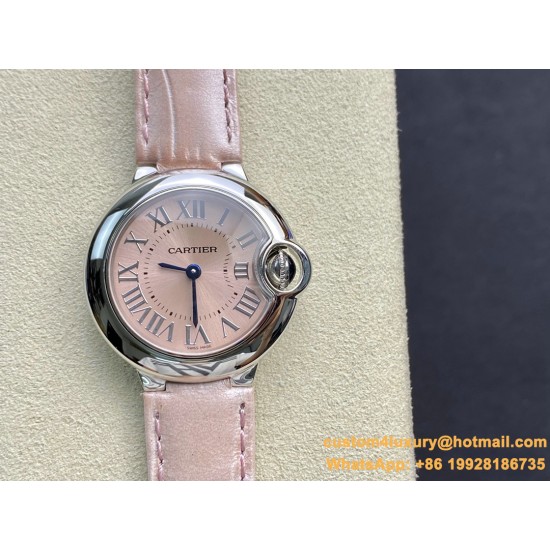 Ballon Bleu Ladies 28mm SS/LE Pink Dial V6F Qtz