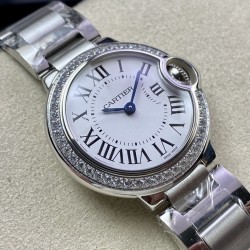 Ballon Bleu Ladies 28mm SS/SS White Dial 3KF Qtz