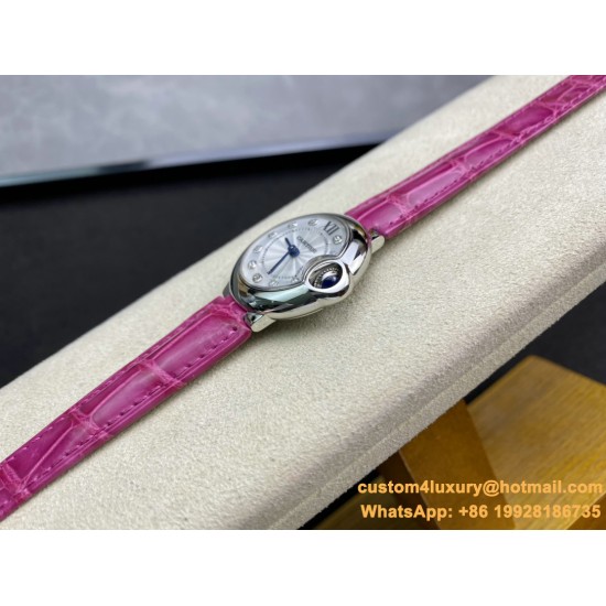 Ballon Bleu De Cartier 28mm SS/LE White/Dia V6F NH05