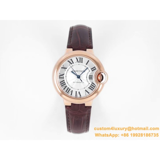 Cartier - Balon Bleu Midsize 33mm RG/LE Wht V6F NH05