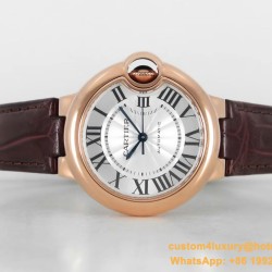 Cartier - Balon Bleu Midsize 33mm RG/LE Wht V6F NH05
