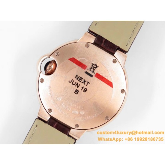 Cartier - Balon Bleu Midsize 33mm RG/LE Wht V6F NH05