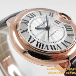 Ballon Bleu De Cartier 33mm RG/LE White/Rmn V6F NH05