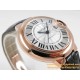 Ballon Bleu De Cartier 33mm RG/LE White/Rmn V6F NH05