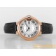 Ballon Bleu De Cartier 33mm RG/LE White/Rmn V6F NH05