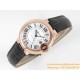 Ballon Bleu De Cartier 33mm RG/LE White/Rmn V6F NH05