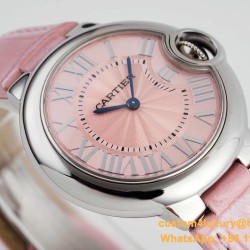 Ballon Bleu De Cartier 33mm SS/LE Pink Dial V6F NH05