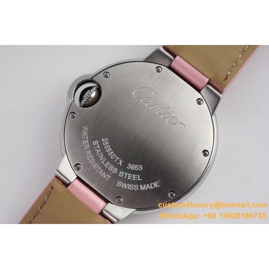 Ballon Bleu De Cartier 33mm SS/LE Pink Dial V6F NH05