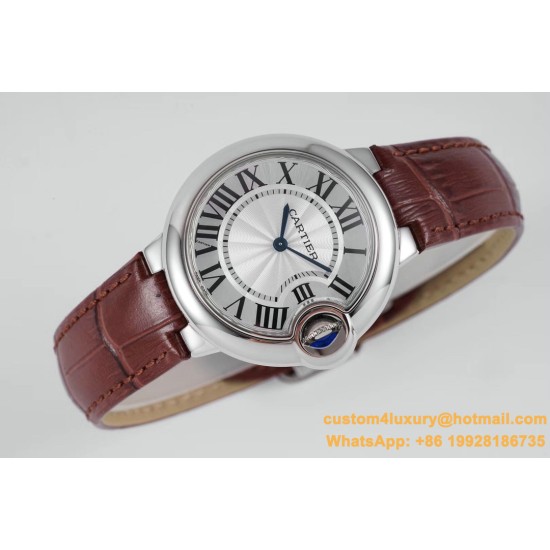 Cartier - Balon Bleu Midsize 33mm SS/LE Wht V6F NH05