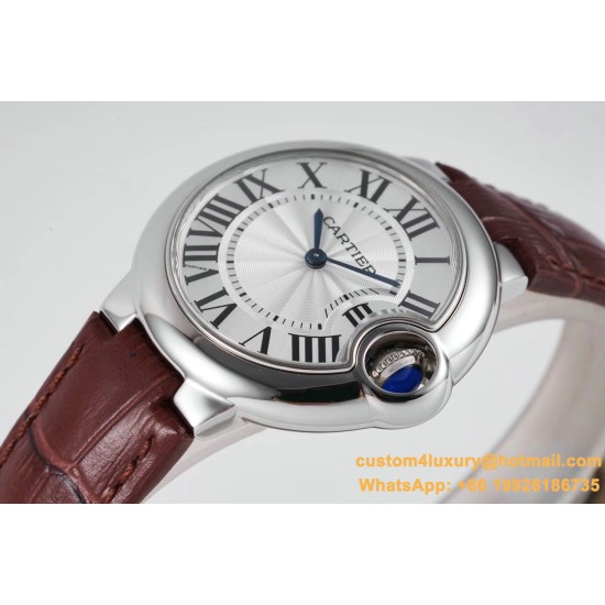 Cartier - Balon Bleu Midsize 33mm SS/LE Wht V6F NH05