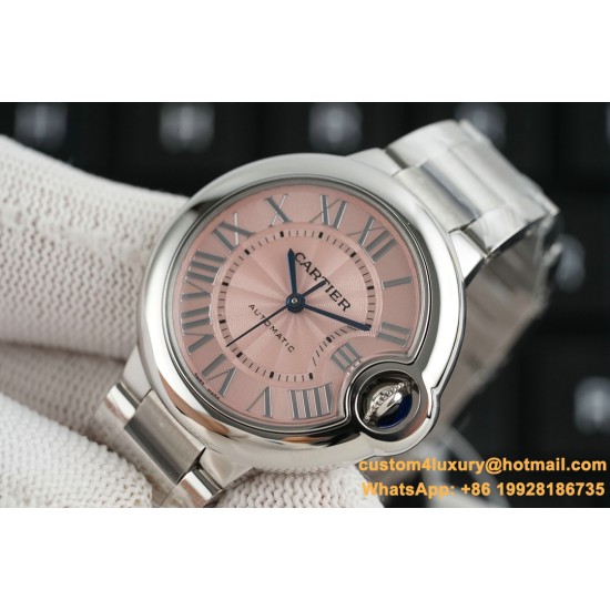 Ballon Bleu De Cartier 33mm SS/SS Pink Dial V6F NH05