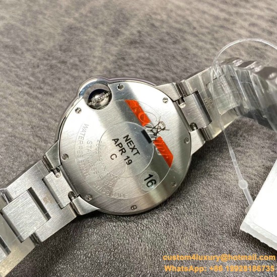 Ballon Bleu De Cartier 33mm SS/SS White Dial V6F NH05