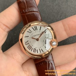 Ballon Blanc Ladies 30mm Black RG/LE Silver Dial V6F Quartz