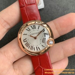 Ballon Blanc Ladies 30mm Black RG/LE Silver Dial V6F Quartz