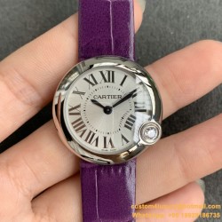 Ballon Blanc Ladies 30mm Black SS/LE Silver Dial V6F Quartz