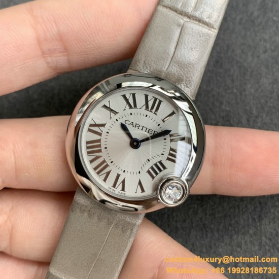 Ballon Blanc Ladies 30mm Black SS/LE Silver Dial V6F Quartz
