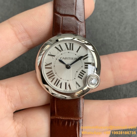 Ballon Blanc Ladies 30mm Black SS/LE Silver Dial V6F Quartz
