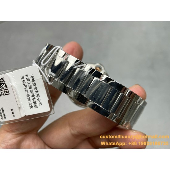 Cartier - Balon Bleu Midsize 36mm RG/SS Wht V6F Jap NH55 Mod