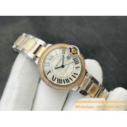 Ballon Bleu De Cartier 36mm YG/YG Wht/Dia V9F NH05