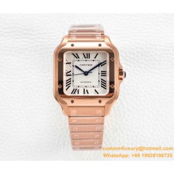 Cartier - Santos De Cartier 35mm RG/RG White Dial BVF MY9015