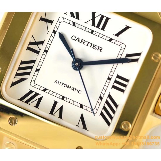 Cartier - Santos De Cartier 2018 Mens XL YG/YG Wht BVF MY9015