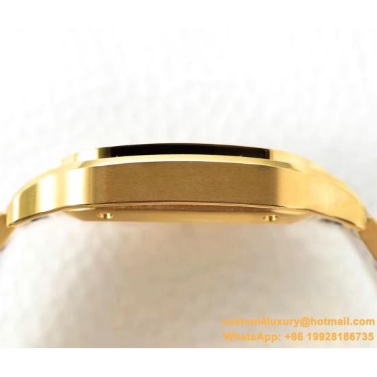 Cartier - Santos De Cartier 2018 Mens XL YG/YG Wht BVF MY9015