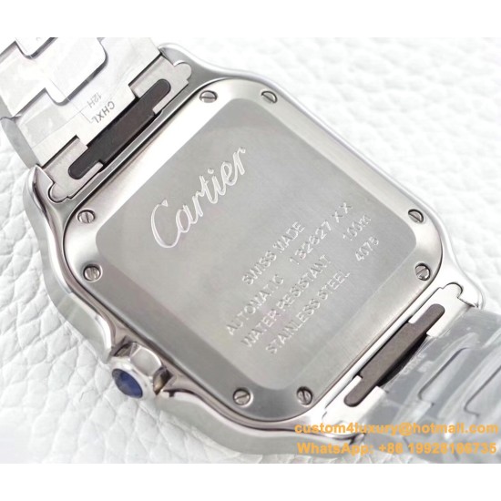 Cartier - Santos De Cartier 2018 Mens XL RG/SS Wht BVF MY9015