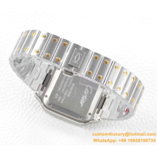 Cartier - Santos De Cartier 2018 Mens XL 40mm YG/SS Wht BVF MY9019