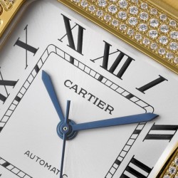 Santos De Cartier 35mm Diams YG/YG White Dial BVF MY9019