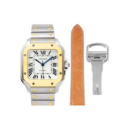 Santos De Cartier 35mm YG/SS Wht BVF MY9039