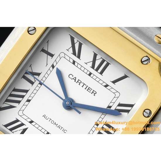 Santos De Cartier 35mm YG/SS Wht BVF MY9039