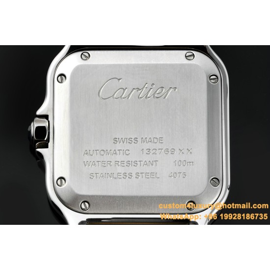 Santos De Cartier 35mm YG/SS Wht BVF MY9039
