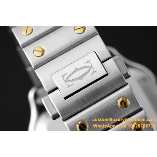 Santos De Cartier 35mm YG/SS Wht BVF MY9039