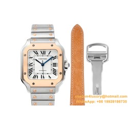 Cartier - Santos De Cartier 35mm RG/SS Wht BVF MY9015