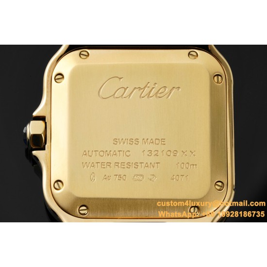 Cartier - Santos De Cartier 35mm YG/YG White Dial BVF MY9015