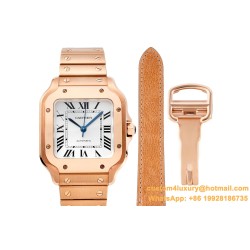 Cartier - Santos De Cartier 35mm RG/RG White Dial BVF MY9015