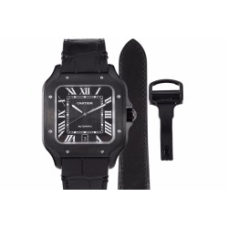 Santos De Cartier Mens XL PVD/LE Black BVF 9019