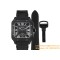 Santos De Cartier Mens XL PVD/LE Black BVF 9019