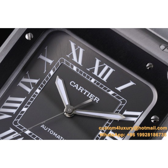 Santos De Cartier Mens XL 40mm SS/SS Gray BVF 9019