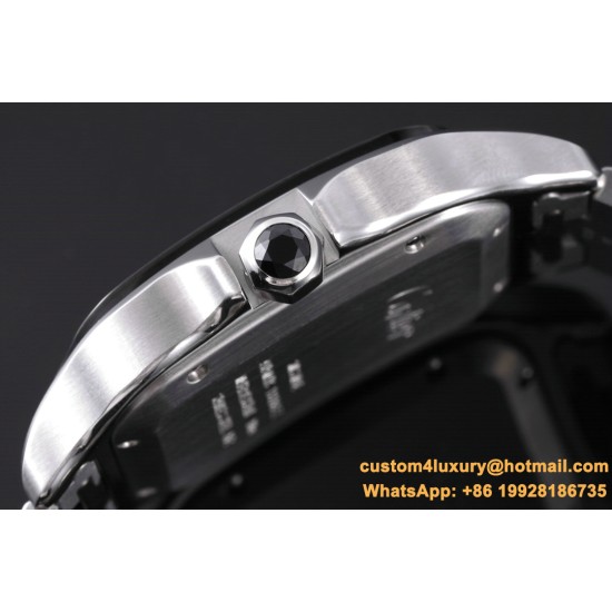 Santos De Cartier Mens XL 40mm SS/SS Gray BVF 9019