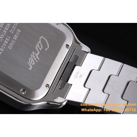 Santos De Cartier Mens XL 40mm SS/SS Gray BVF 9019