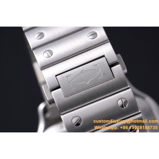 Santos De Cartier Mens XL 40mm SS/SS Gray BVF 9019