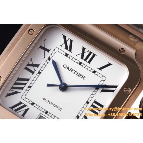 Cartier - Santos De Cartier 2018 Mens XL RG/RG Wht BVF MY9015